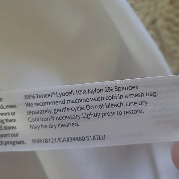 Eileen Fisher White Tencel Knit Dress - Size PP (2/4) - Picture 7 of 7